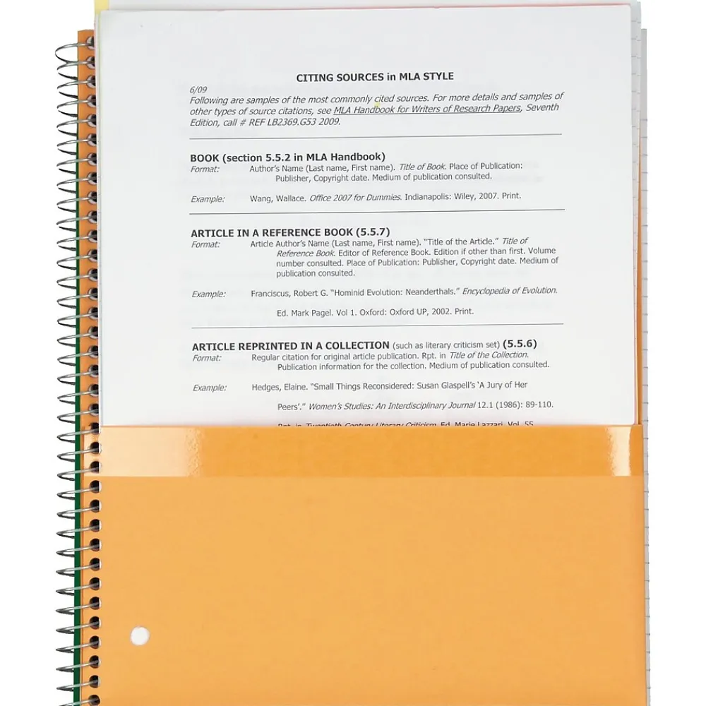 Notebooks|Five Star 1-Subject Notebook, 8.5" x 11", College Ruled, 100 Sheets, (72053) Red