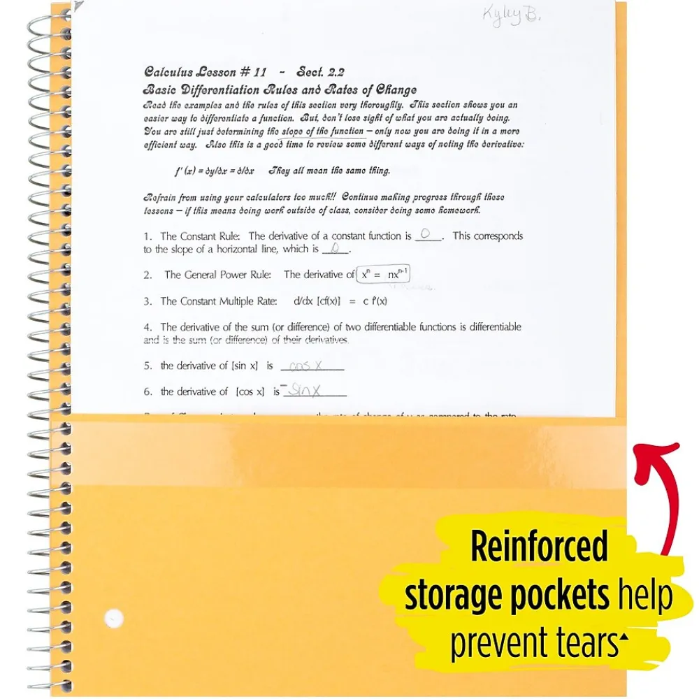 Subject Notebooks|Five Star 5-Subject Notebook, 8.5" x 11", College Ruled, 200 Sheets, (72077) Red