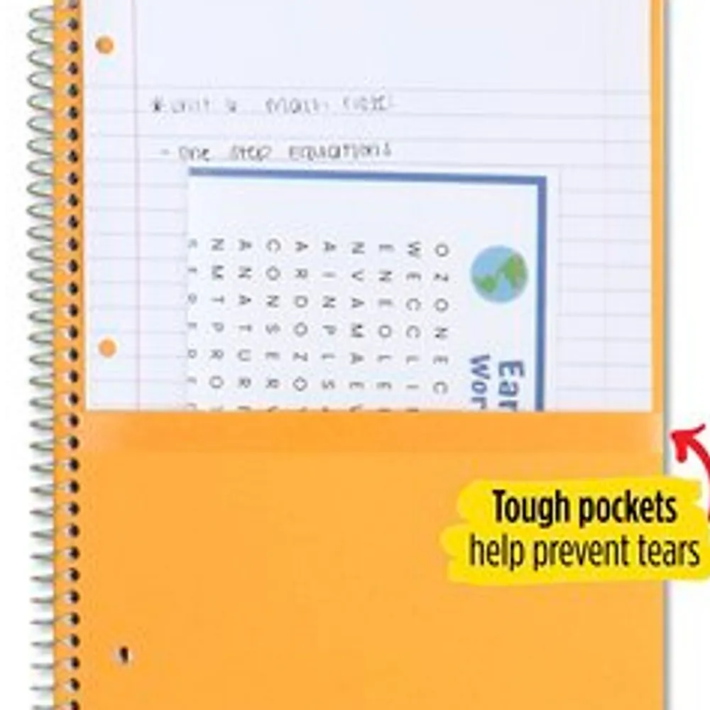 Subject Notebooks|Five Star 5-Subject Subject Notebooks, 8" x 10.5", Wide Ruled, 200 Sheets, Each (51016)