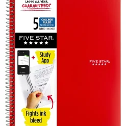 Subject Notebooks|Five Star 5-Subject Subject Notebooks, 8.5