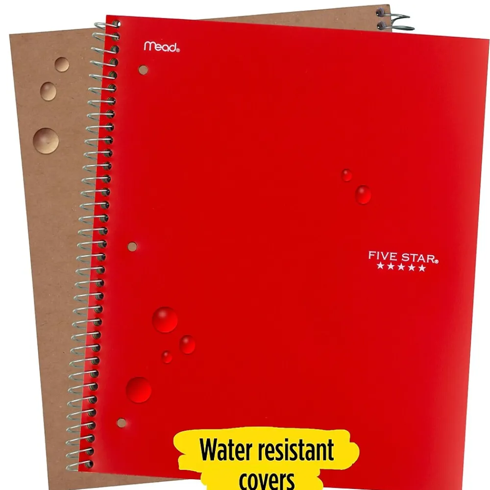 Subject Notebooks|Five Star 5-Subject Subject Notebooks, 8.5" x 11", College Ruled, 200 Sheets (06112/06208) Assorted