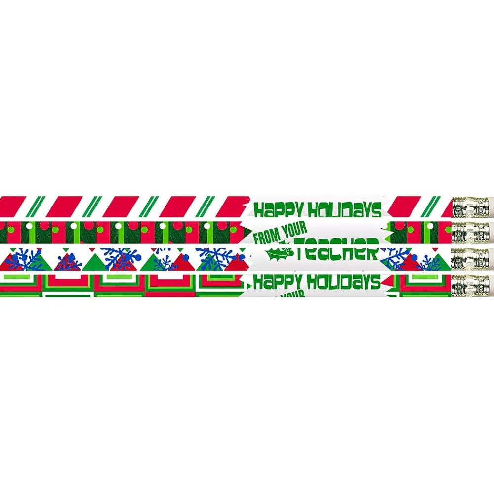 Pencils|Musgrave Pencil Company Happy Holidays from your Teacher Pencil, #2, 144/Box