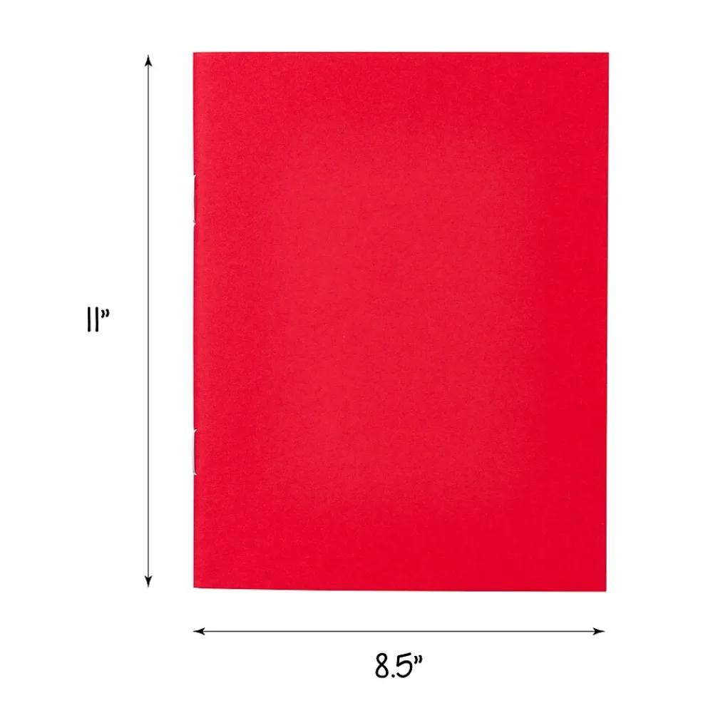 Composition Notebooks|Hygloss Blank Books, 8.5" x 11", 24 Sheets, Assorted Colors, 6/Pack, 2/Bundle (HYG77735-2)
