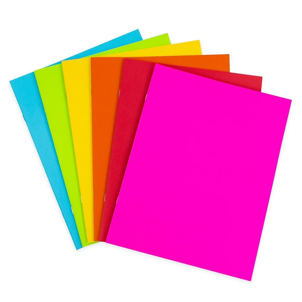 Composition Notebooks|Hygloss Blank Books, 8.5" x 11", 24 Sheets, Assorted Colors, 6/Pack, 2/Bundle (HYG77735-2)