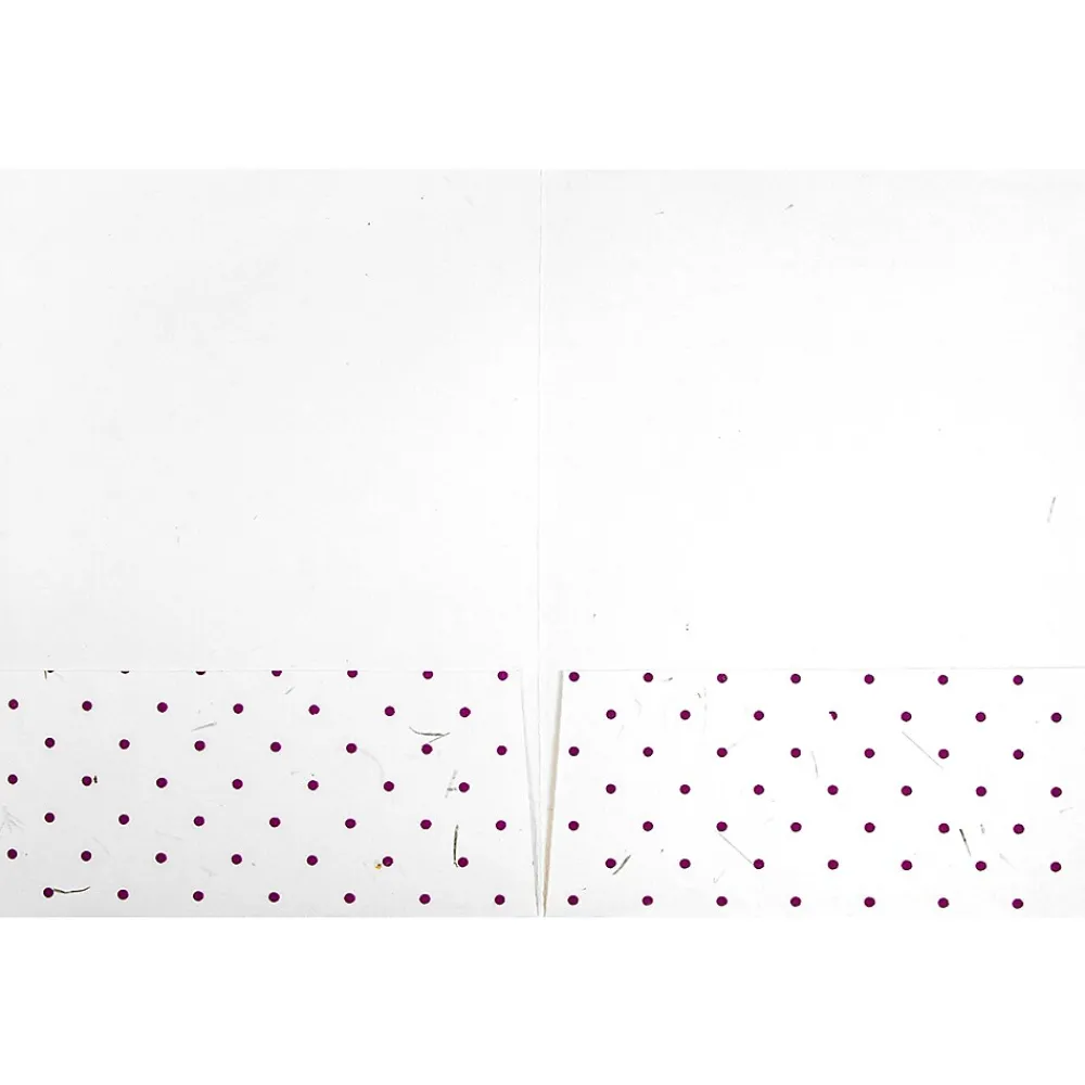 Pocket Folders|JAM Paper Handmade Two-Pocket Recycled Presentation Folders, White with Burgundy Dots, 100/Box (9935980B100)