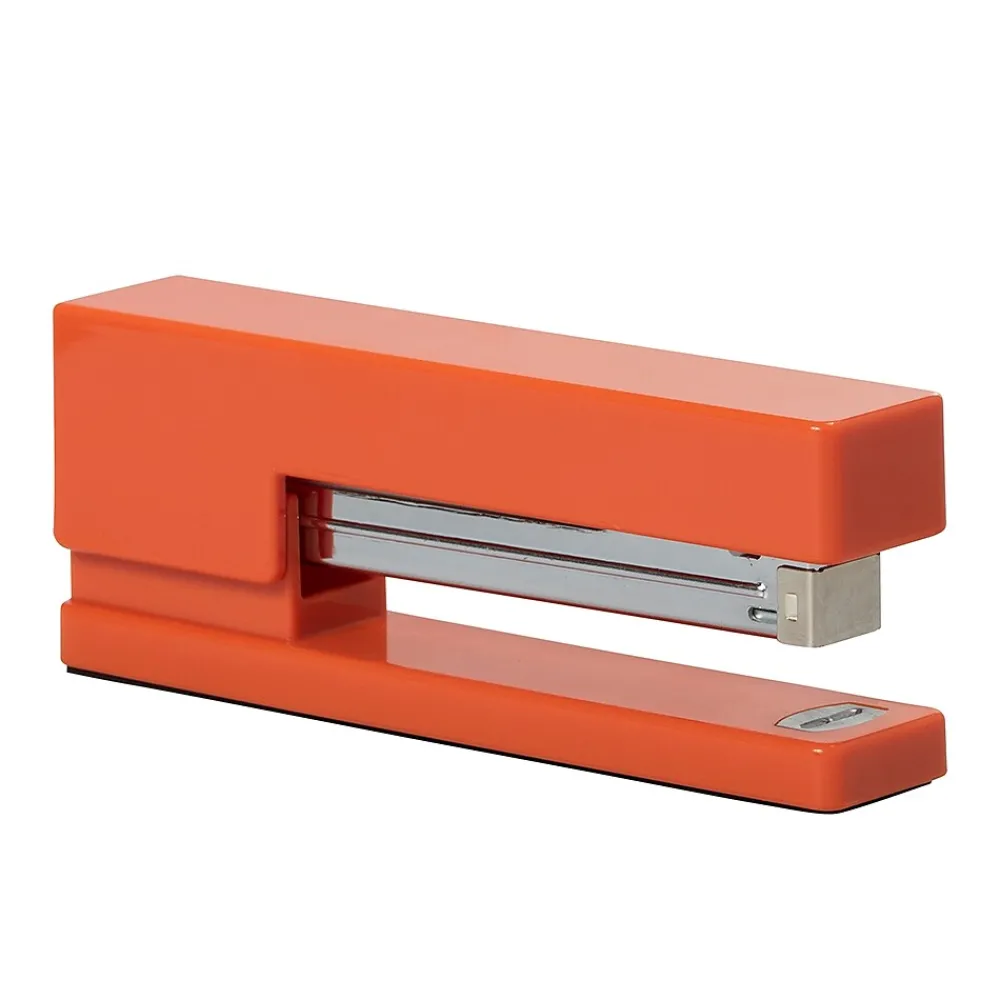 Staplers|JAM Paper Modern Desktop Stapler, 10 Sheet Capacity, Orange (337ORZ) Purple