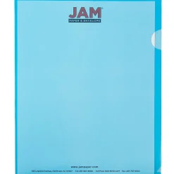 Sheet Protectors|JAM Paper Plastic Sleeves, 9" x 12", Blue, 12/Pack (2226316987)