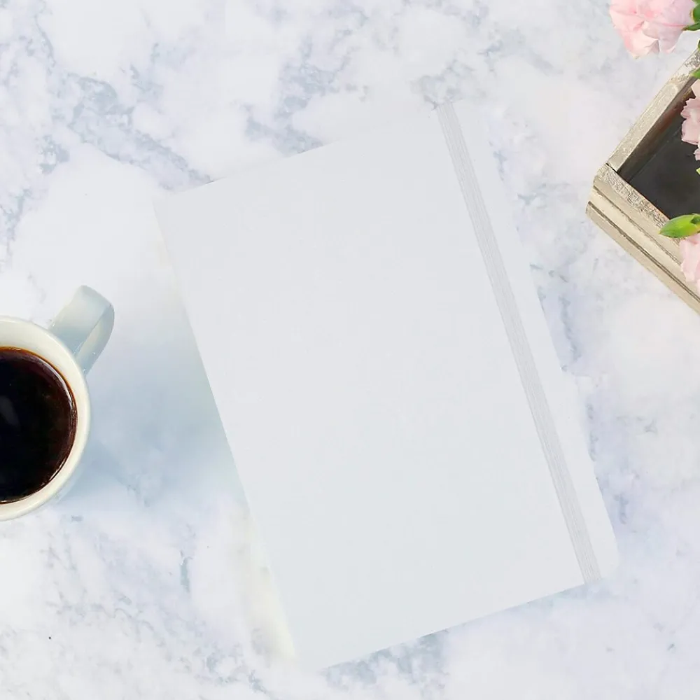 Notebooks|JAM Paper Pocket Notebook, 5.875" x 8.5", Narrow Ruled, 100 Sheets, White (340526604)