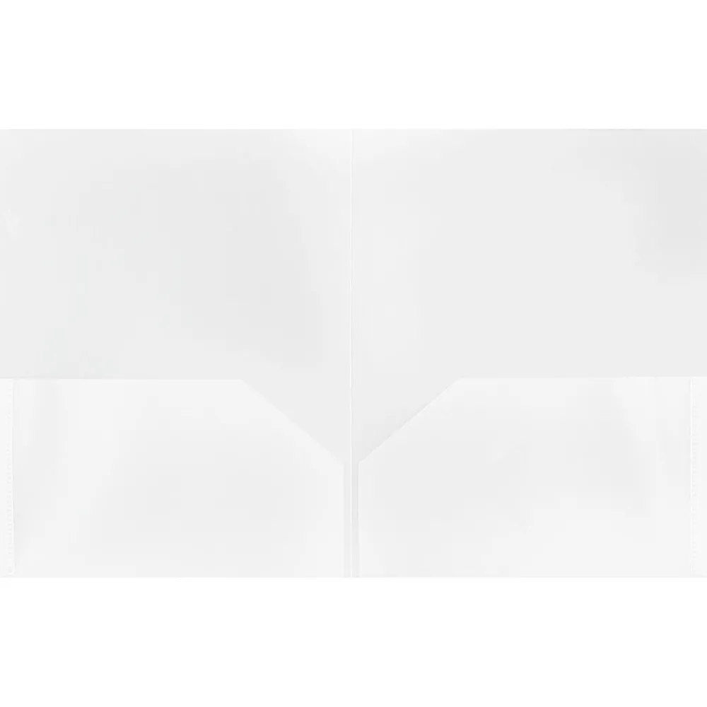 Pocket Folders|JAM Paper POP 2-Pocket Presentation Folder, Clear, 2/Box (382ECLDB)