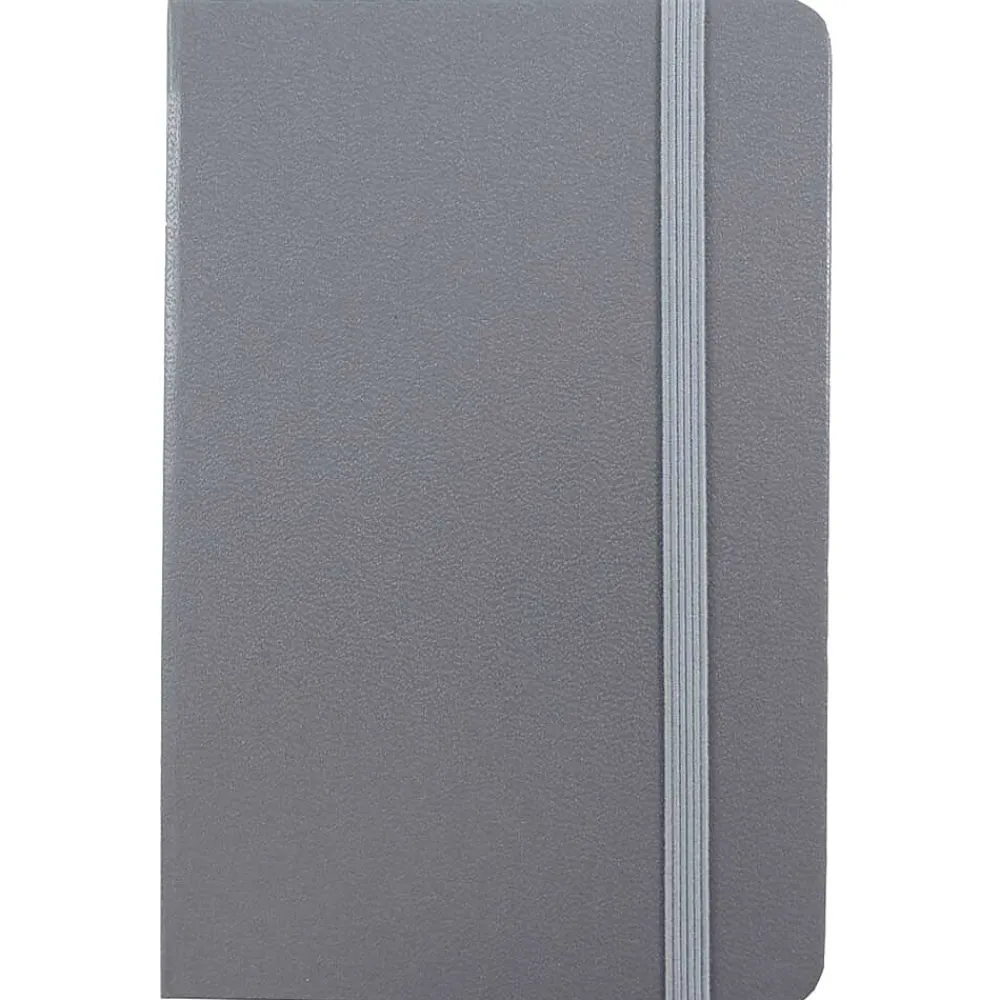 Notebooks|JAM Paper Professional Notebooks, 4" x 6", Wide Ruled, 70 Sheets, Gray/Silver (340528853)