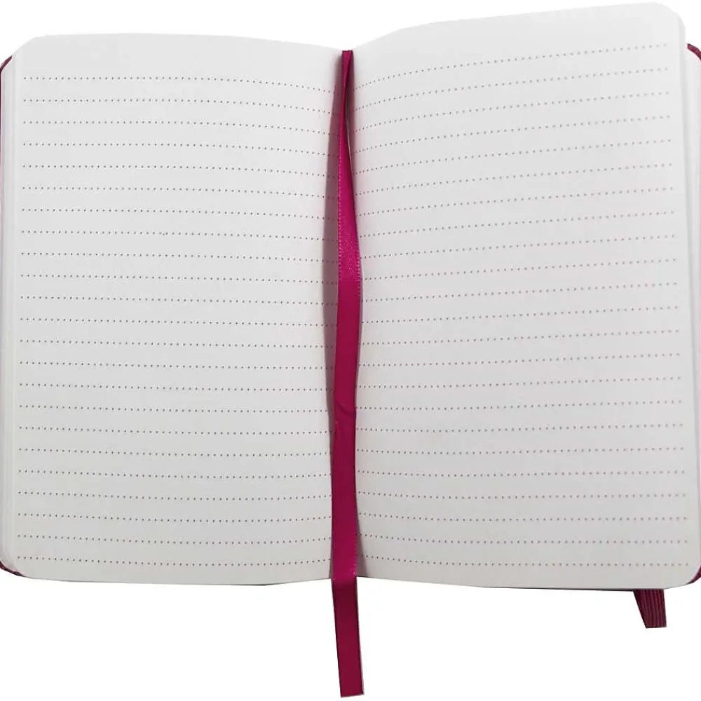 Notebooks|JAM Paper Professional Notebooks, 5.8" x 8.3", Wide Ruled, 70 Sheets, Pink (340528856)