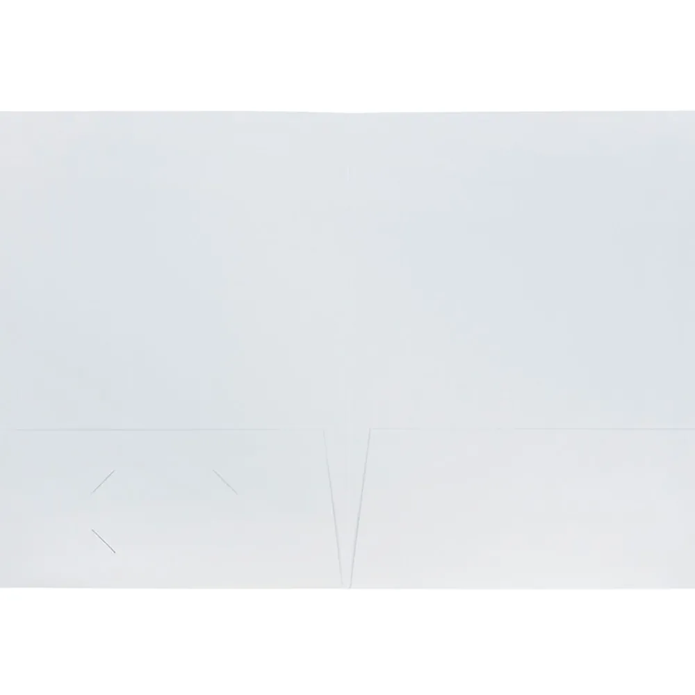 Pocket Folders|JAM Paper Two-Pocket Textured Linen Business Folders, , 6/Pack (95448D) White