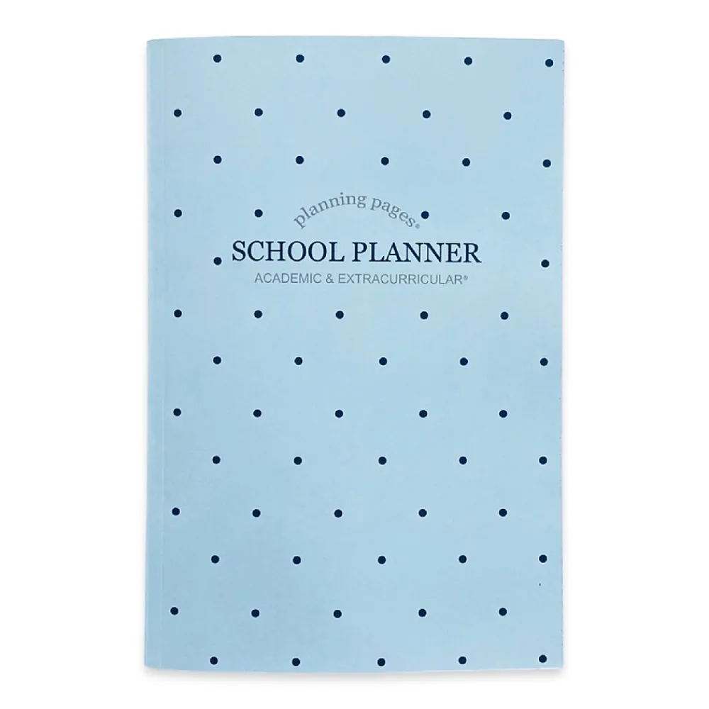 Academic Planners|Kahootie Co. It's That Kinda Day School & After School 9" x 6" Monthly & Weekly Planner, Teal Polka Dots (ITKSTPD)