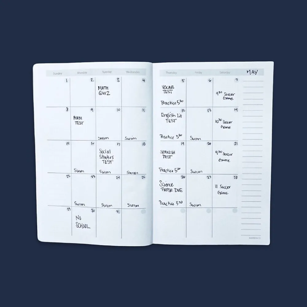 Academic Planners|Kahootie Co. It's That Kinda Day School & After School 9" x 6" Monthly & Weekly Planner, Teal Polka Dots (ITKSTPD)