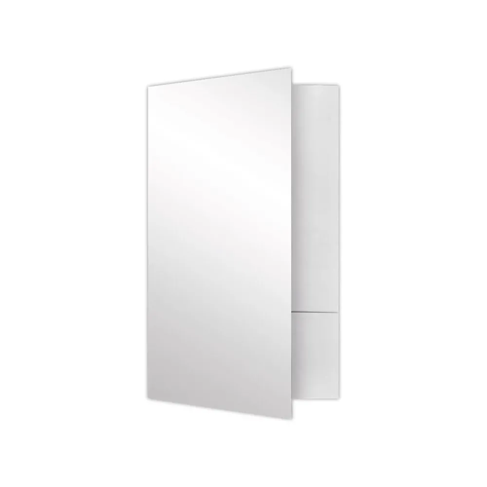 Pocket Folders|LUX Legal Size Folders, Standard Two Pockets, White Gloss, 250/Pack (LF-118-SG12-250)