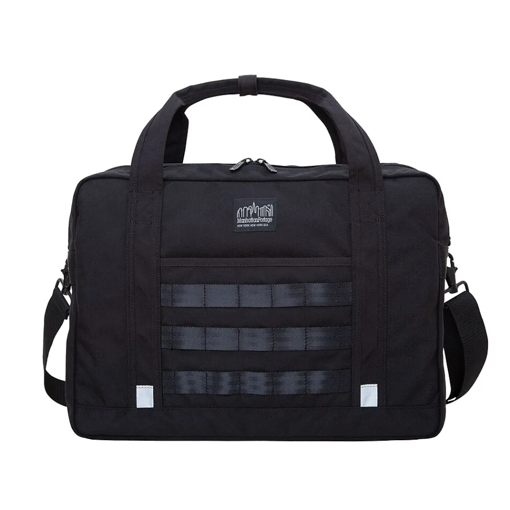 Laptop Bags|Manhattan Portage Yorkville 15" Fabric Laptop Bag, Black (1628-BL BLK)