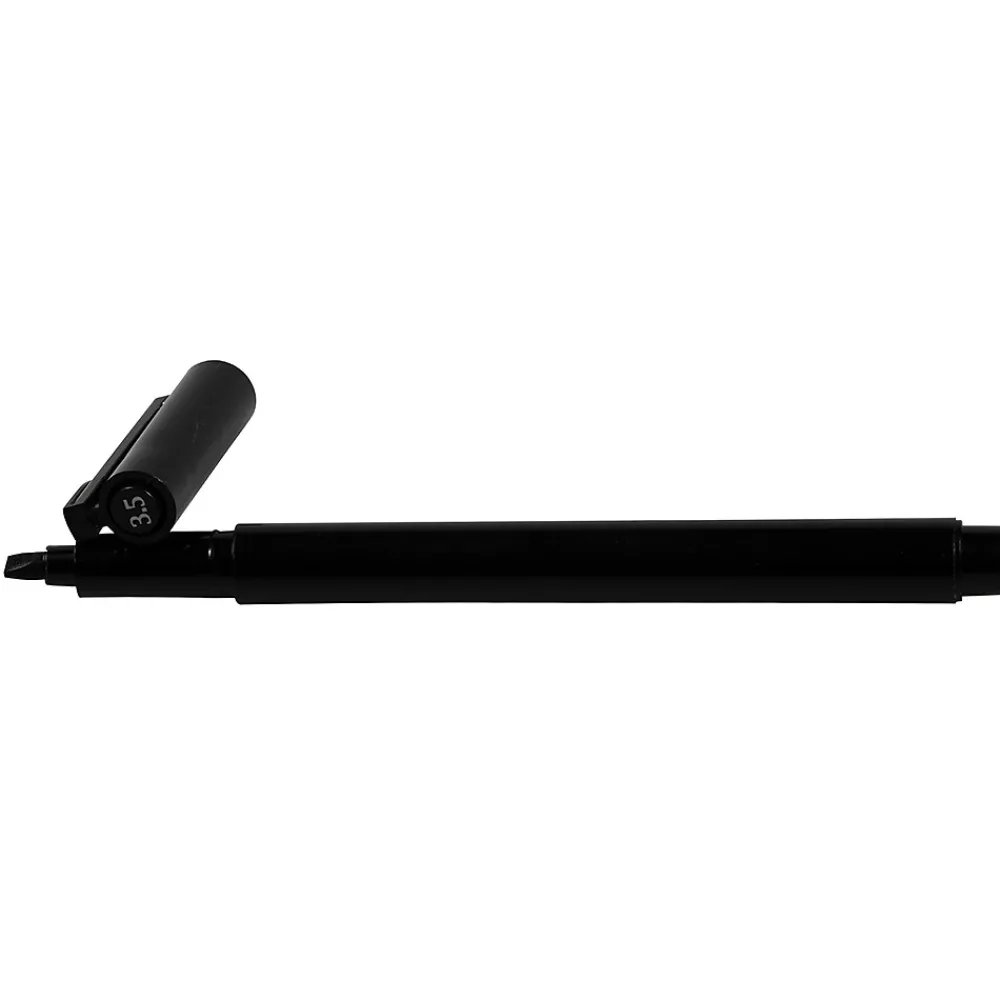 Pens|Marvy Uchida Thick Calligraphy Pen Set, Broad Nib, Black Markers, 2/Pack (2191915326A)