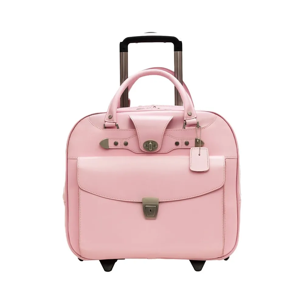 Laptop Bags|McKlein DENALI 15" Leather Laptop Bag, Pink (99709)