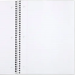 Subject Notebooks|Mead 1-Subject Notebook, 8.0" x 10.5", Wide Ruled, 70 Sheets, Red (05510AB5)