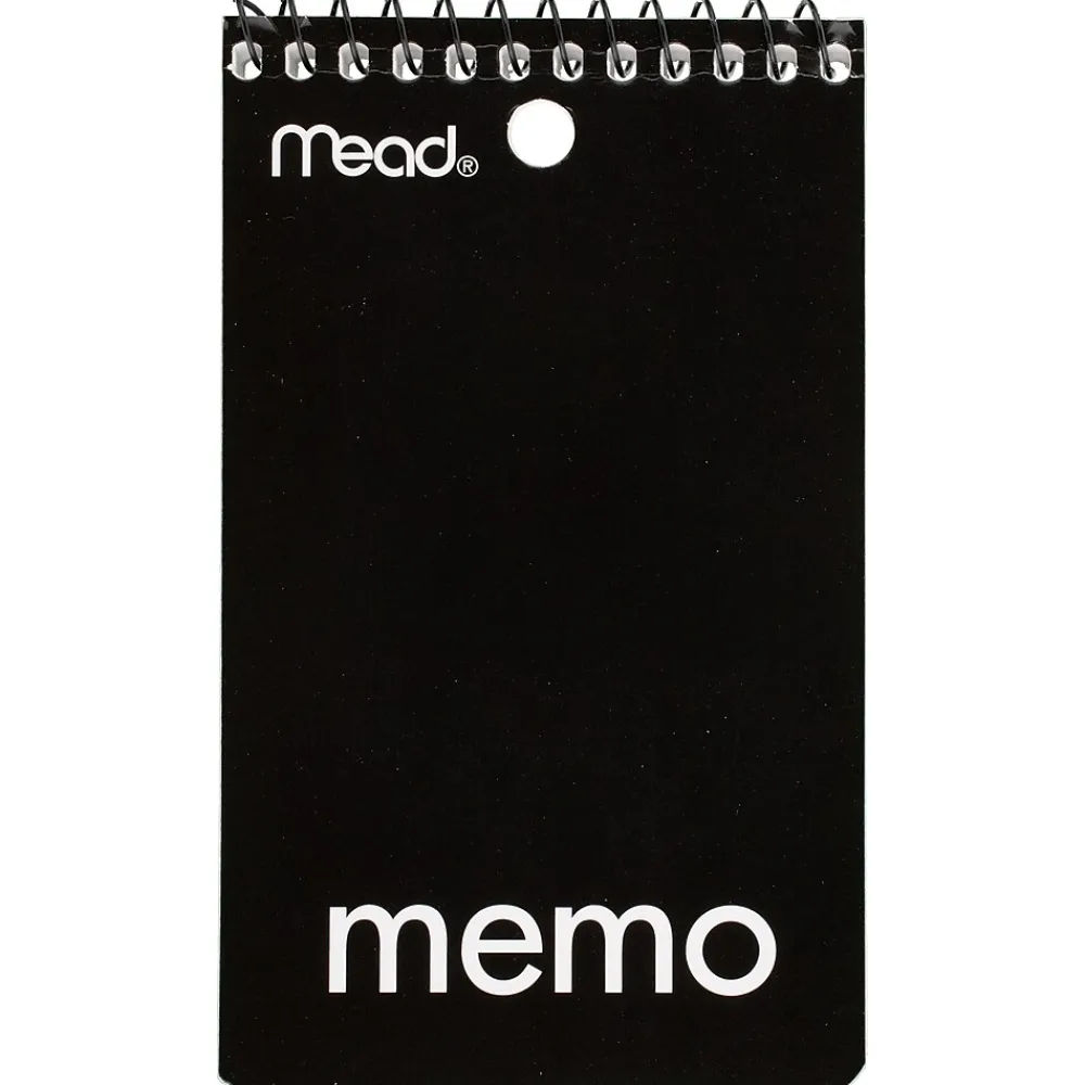 Subject Notebooks|Mead 1-Subject Notebooks, 3" x 5", College Ruled, 60 Sheets, Assorted Colors (45354)