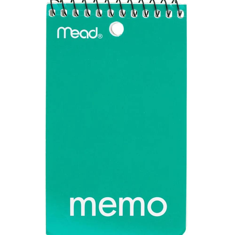 Subject Notebooks|Mead 1-Subject Notebooks, 3" x 5", College Ruled, 60 Sheets, Assorted Colors (45354)