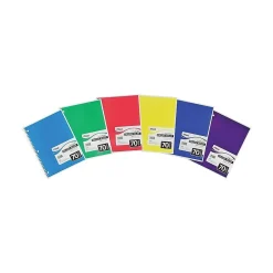 Subject Notebooks|Mead 1-Subject Notebooks, 8" x 10.5", College Ruled, 70 Sheets (MEA05512)