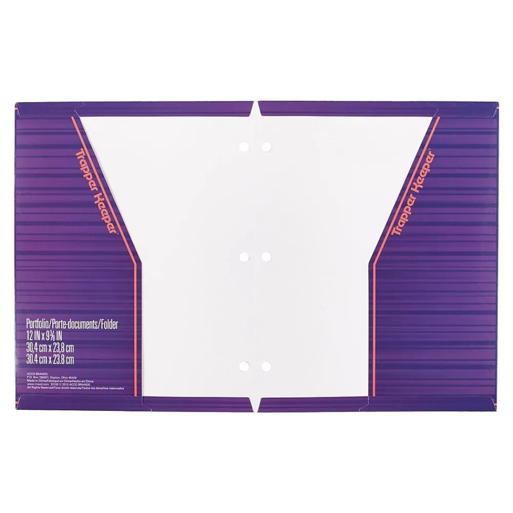 Pocket Folders|Mead Trapper Keeper 3-Hole Punched 2-Pocket Presentation Folders, Assorted Colors (33100)