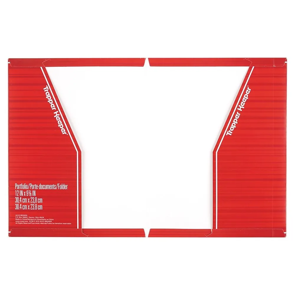 Pocket Folders|Mead Trapper Keeper Paper 3-Hole Punched 2-Pocket Portfolio Folder, Assorted Colors (33100)