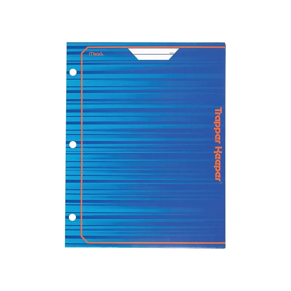 Pocket Folders|Mead Trapper Keeper Paper 3-Hole Punched 2-Pocket Portfolio Folder, Assorted Colors (33100)