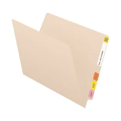 File Folders|Medical Arts Press End Tab File Folder, Straight-Cut, Letter Size, Manila, 50/Box (S-01103-50-3)
