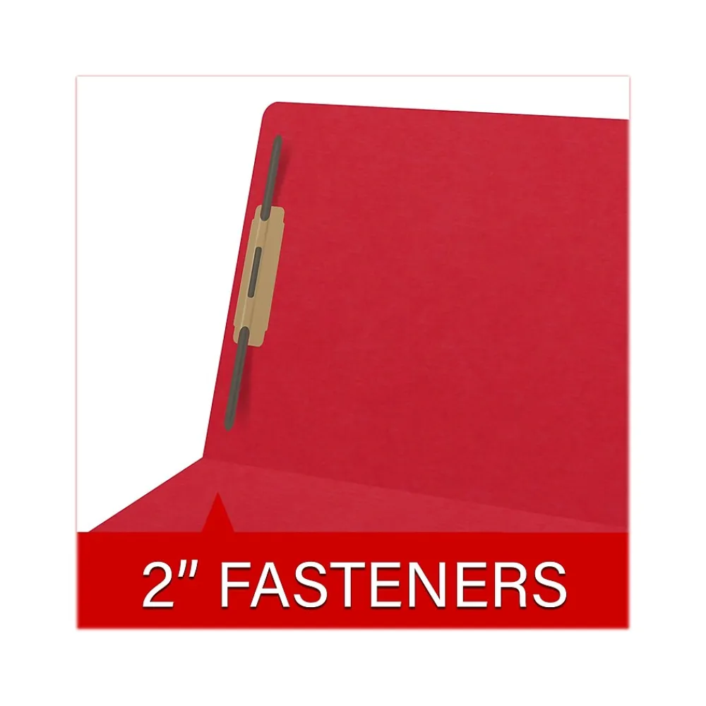 File Folders|Medical Arts Press Heavy Duty End Tab File Folder, Straight-Cut, Letter Size, Red, 40/Box (S-09461-RED)