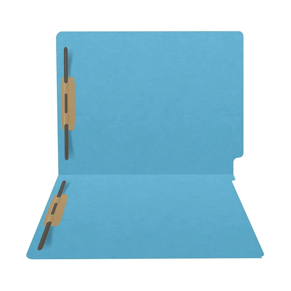 File Folders|Medical Arts Press Heavy Duty End Tab File Folder, Straight Cut, Letter Size, Dark Blue, 40/Box (S-09459-DBL)