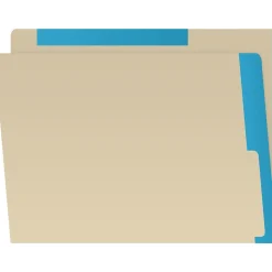 File Folders|Medical Arts Press Heavy-Duty End Tab File Folder, Straight Cut, Letter-Size, Manila, 50/Box (S-09466-BLU)