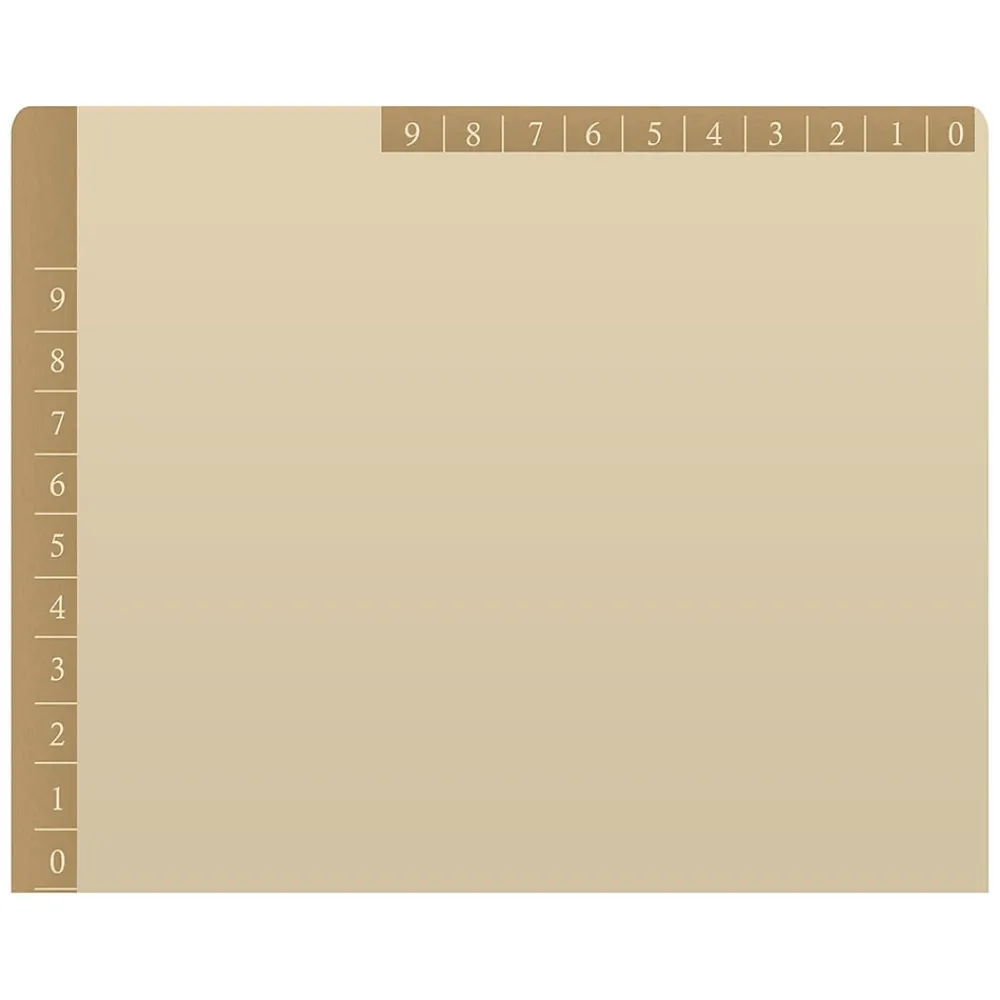 File Folders|Medical Arts Press Heavy-Duty End Tab File Folder, Straight Cut, Letter-Size, Manila, 50/Box (S-09466-TAN)
