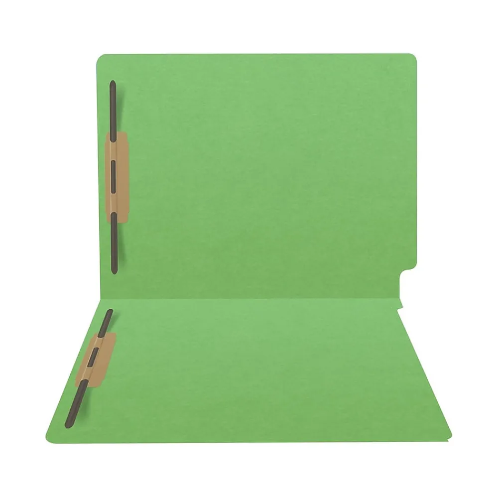 File Folders|Medical Arts Press Heavy-Duty End Tab File Folder, Straight Cut, Letter-Size, Green, 40/Box (S-09459-GRN)