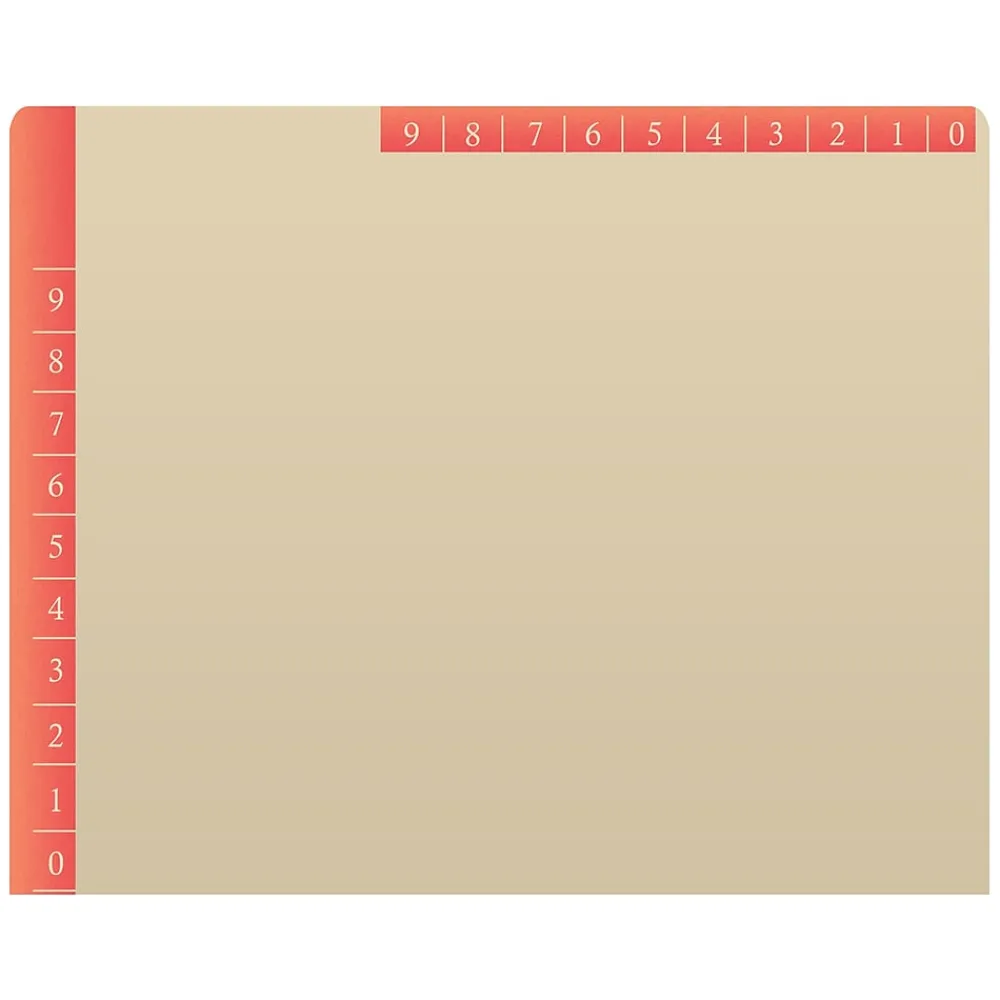 File Folders|Medical Arts Press Heavy-Duty End Tab File Folder, Straight Cut, Letter-Size, Manila, 50/Box (S-09466-ORG)