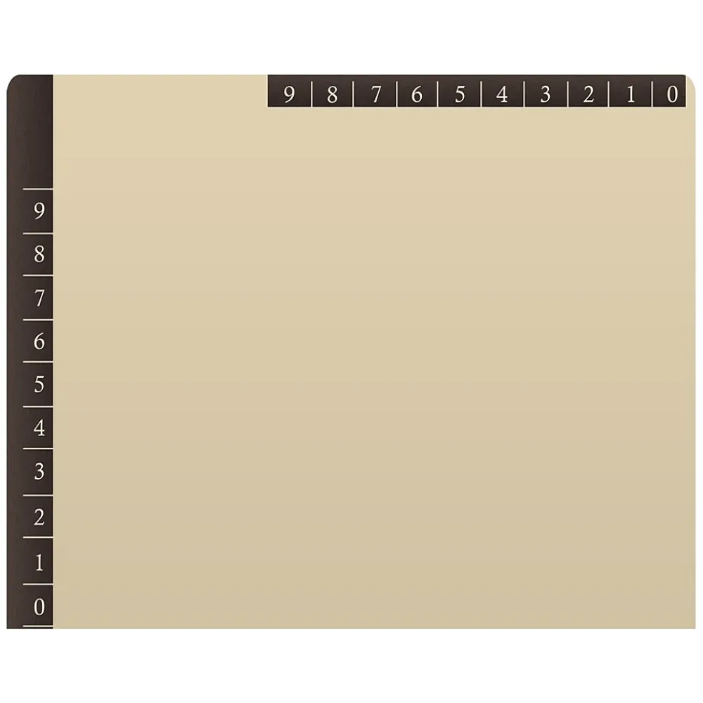 File Folders|Medical Arts Press Heavy-Duty End Tab File Folder, Straight Cut, Letter-Size, Manila, 50/Box (S-09466-BLK)