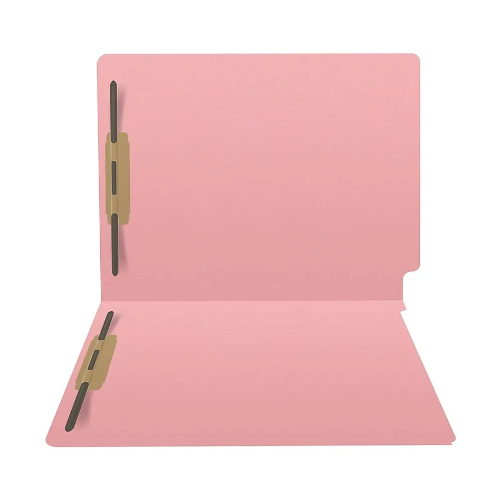 File Folders|Medical Arts Press Heavy-Duty End Tab File Folder, Straight Cut, Letter-Size, Pink, 40/Box (S-09458-PNK)