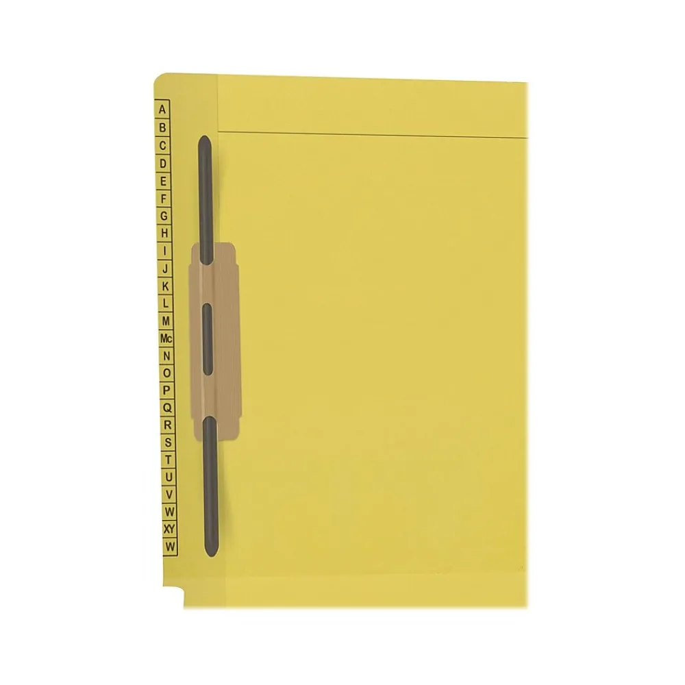 File Folders|Medical Arts Press Kardex Reinforced End Tab File Folder, Straight Cut, Letter-Size, Yellow, 50/Box (F1180-YLW)