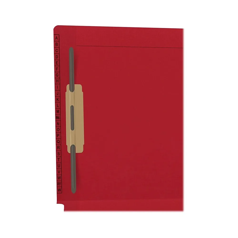 File Folders|Medical Arts Press Kardex Reinforced End Tab File Folder, Straight Cut, Letter-Size, Red, 50/Box (F1180-RED)