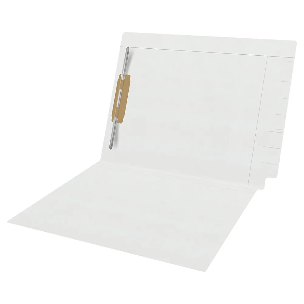 File Folders|Medical Arts Press Kardex Match Reinforced End Tab File Folder, Straight Cut, Letter Size, White, 50/Box (S-09483-WHT)