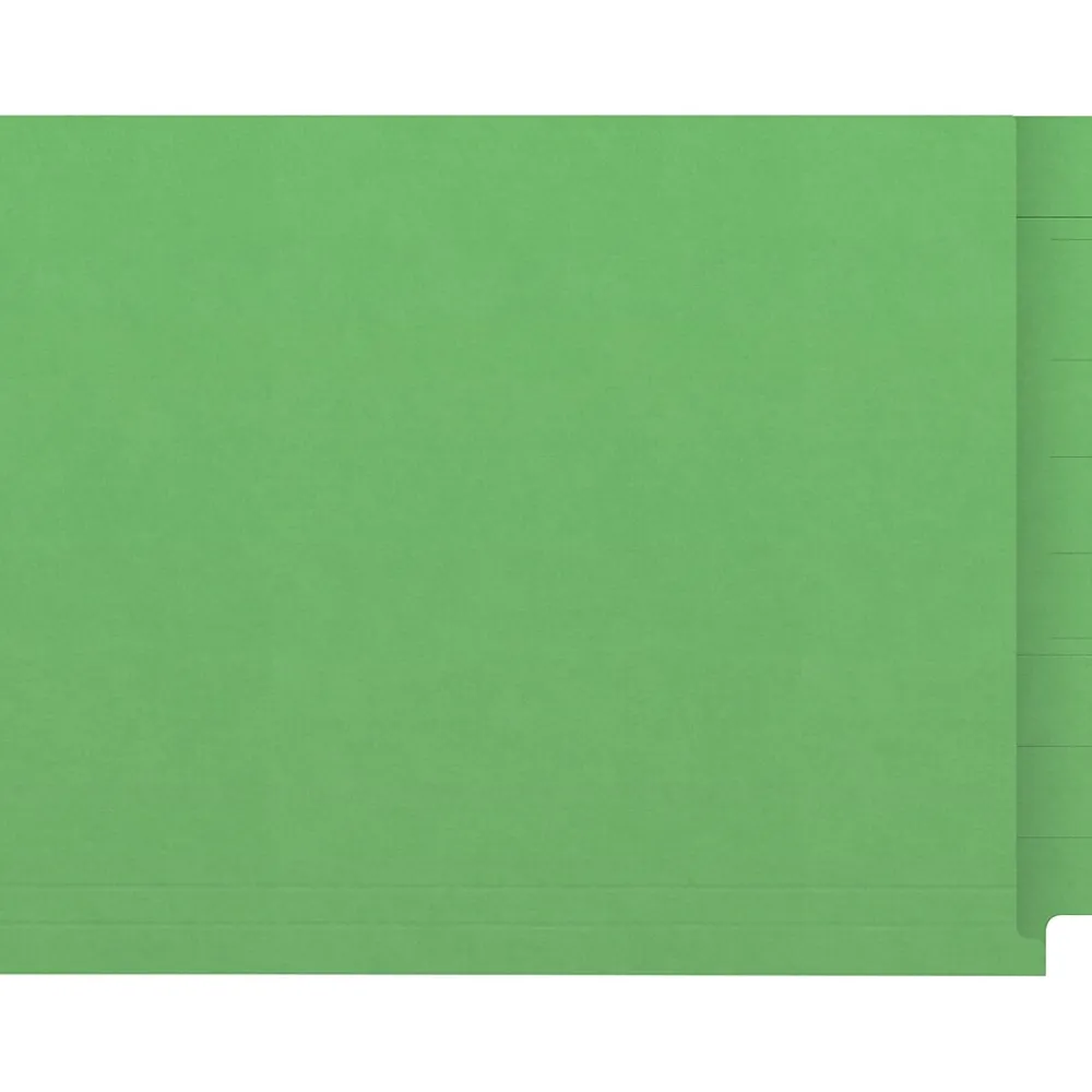 File Folders|Medical Arts Press Kardex Match Reinforced End Tab File Folder, Straight Cut, Letter Size, Green, 50/Box (S-09484-GRN)