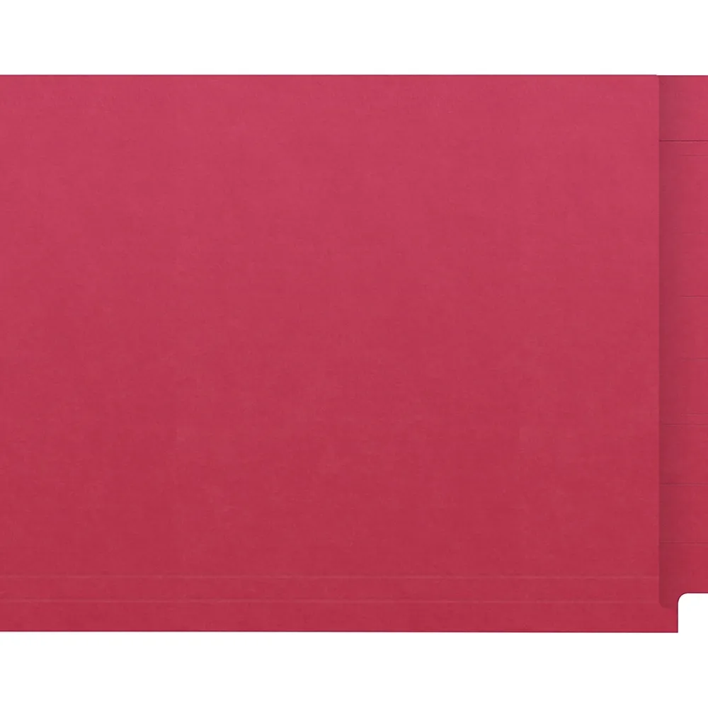 File Folders|Medical Arts Press Kardex Match Reinforced End Tab File Folder, Straight Cut, Letter Size, Red, 50/Box (S-09484-RED)