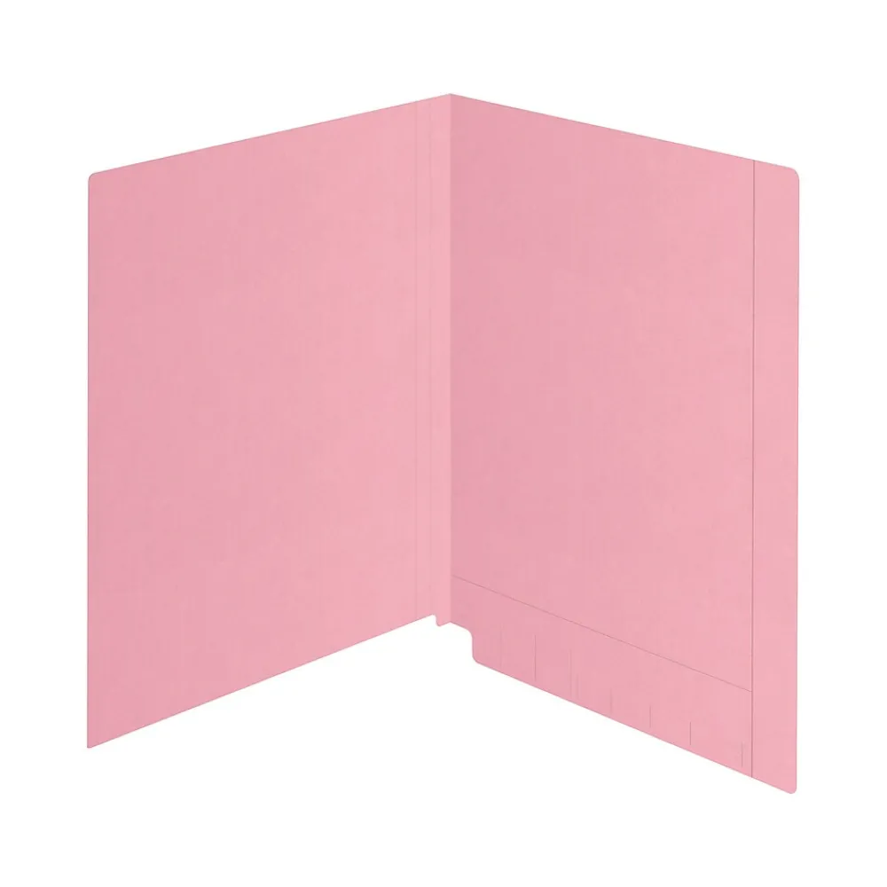 File Folders|Medical Arts Press Kardex Match Reinforced End Tab File Folder, Straight Cut, Letter Size, Pink, 100/Box (S-09482-PNK)