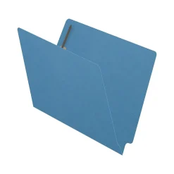 File Folders|Medical Arts Press Reinforced End Tab File Folder, Straight Cut, Letter Size, Blue, 50/Box (S-01501-BLU)