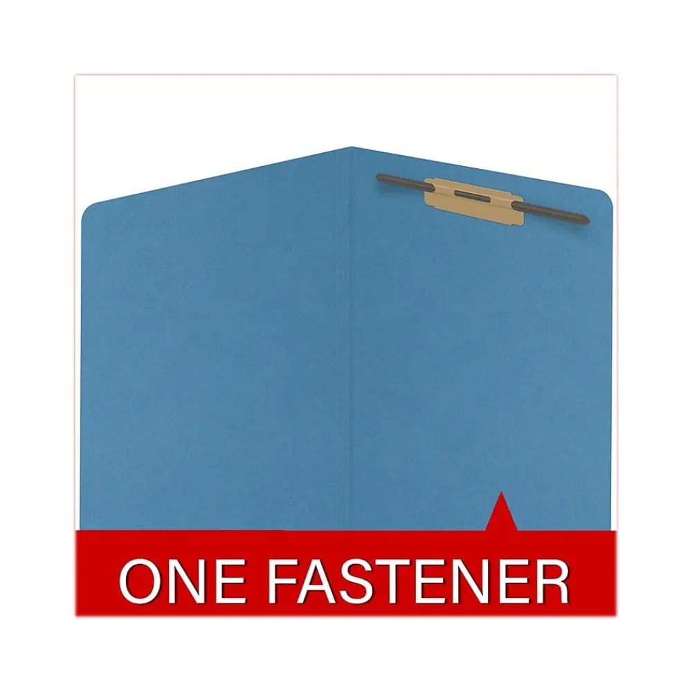 File Folders|Medical Arts Press Reinforced End Tab File Folder, Straight Cut, Letter Size, Blue, 50/Box (S-01501-BLU)