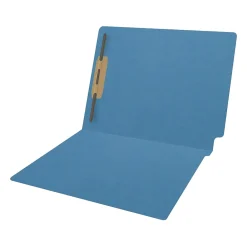 File Folders|Medical Arts Press Reinforced End Tab File Folder, Straight Cut, Letter-Size, Blue, 50/Box (S-01601-BLU)