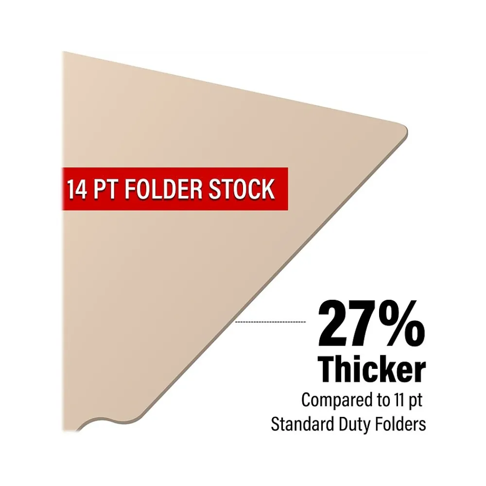 File Folders|Medical Arts Press Reinforced End Tab File Folder, Straight Cut, Letter-Size, Manila, 50/Box (S-01323)
