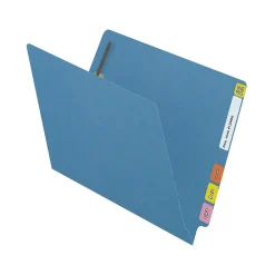 File Folders|Medical Arts Press Reinforced End Tab File Folder, Straight Cut, Letter-Size, Blue, 50/Box (S-01602-BLU)