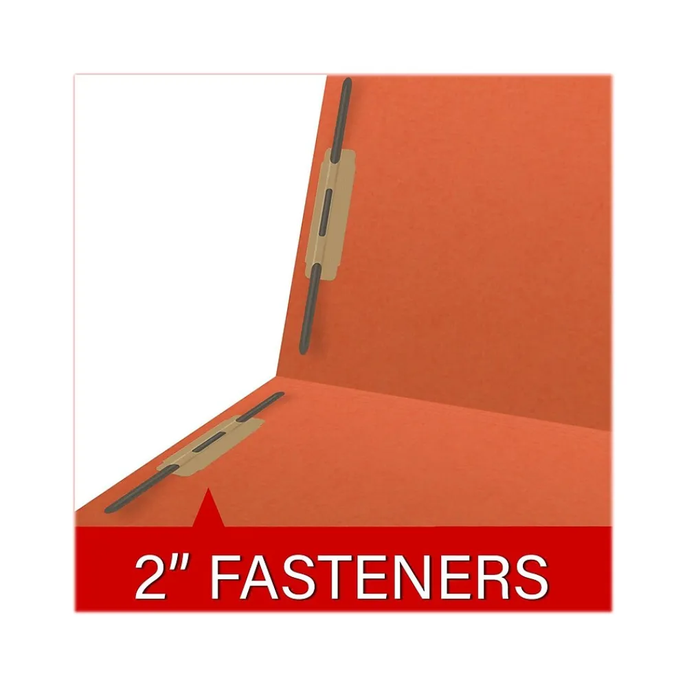 File Folders|Medical Arts Press Reinforced End Tab File Folder, Straight Cut, Letter-Size, Orange, 50/Box (S-01602-ORG)